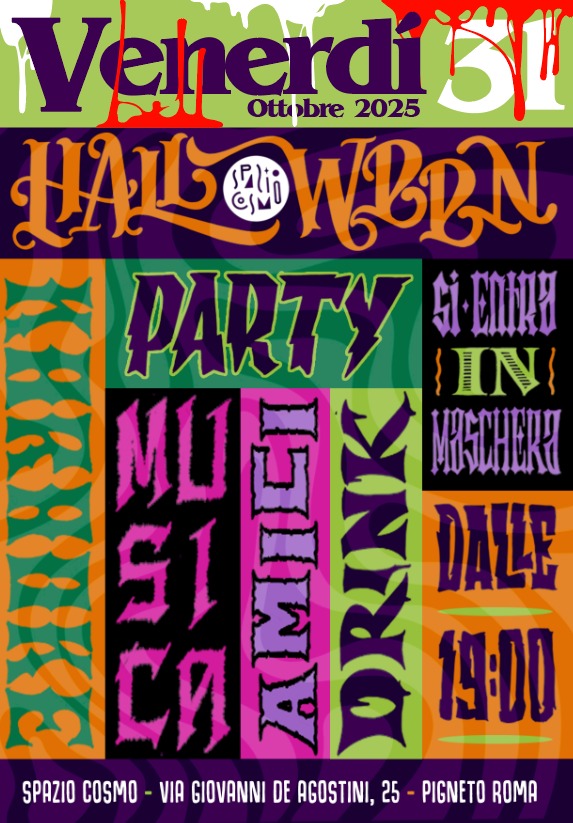 halloween party spazio cosmo