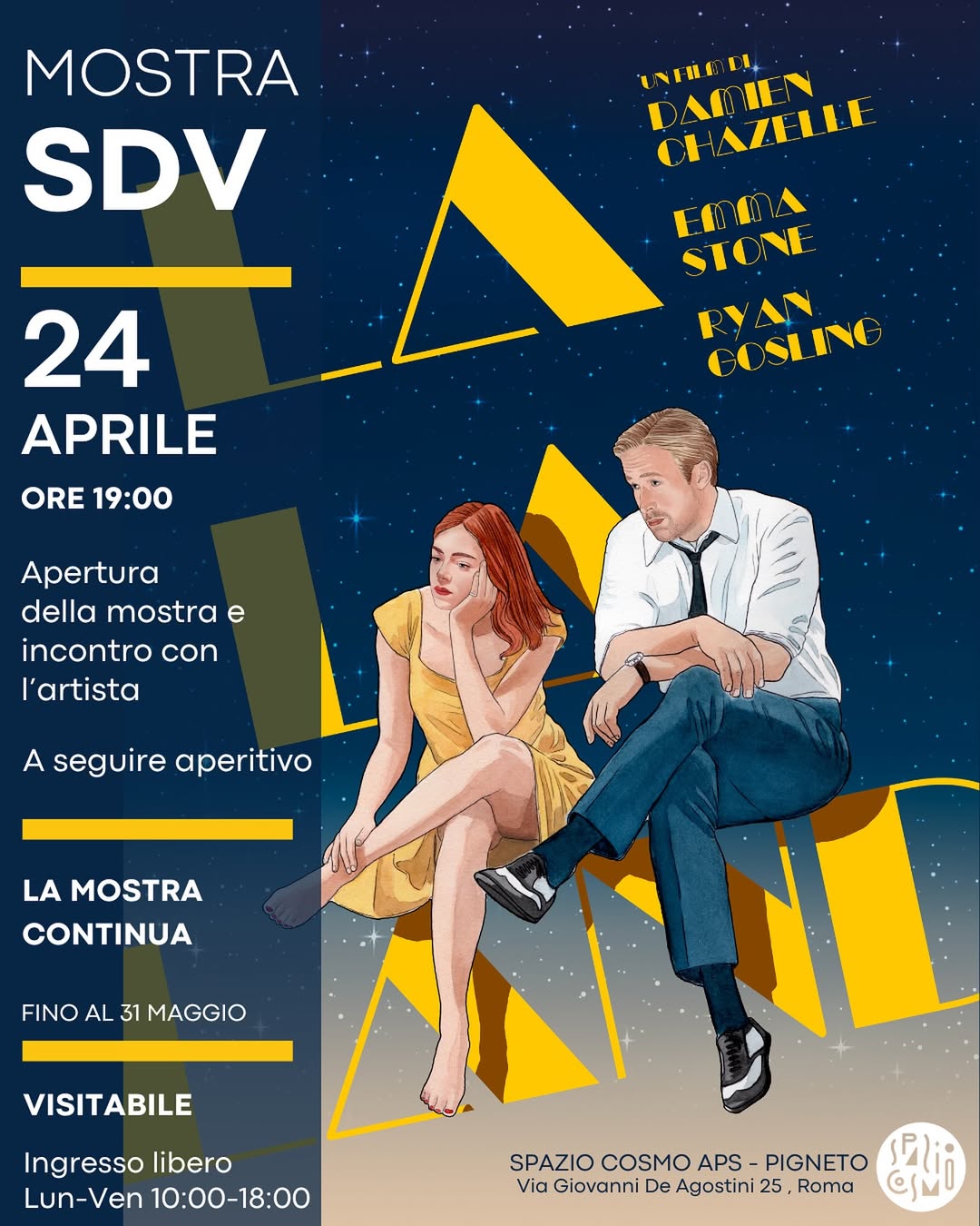 sdv in mostra locandine cinematografiche spazio cosmo